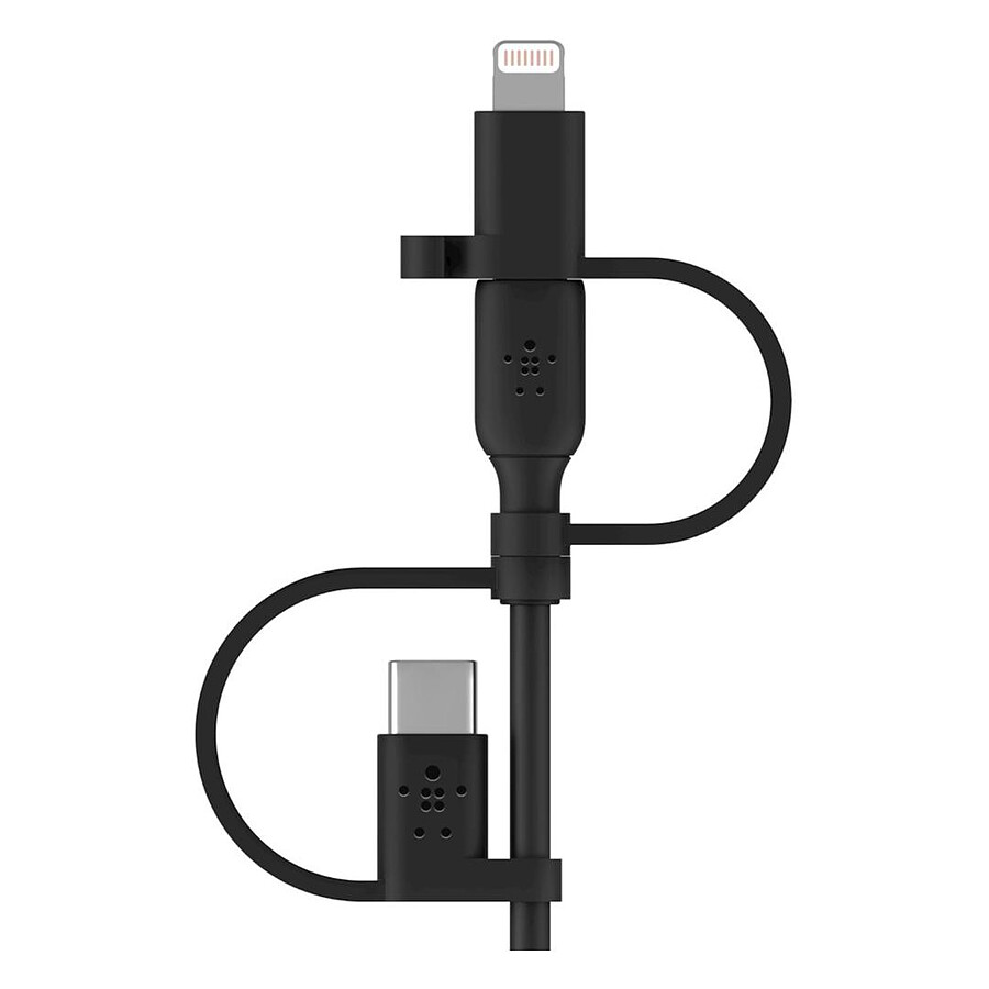 Belkin Câble USB-A vers USB-C, Lightning ou Micro-USB - 1m