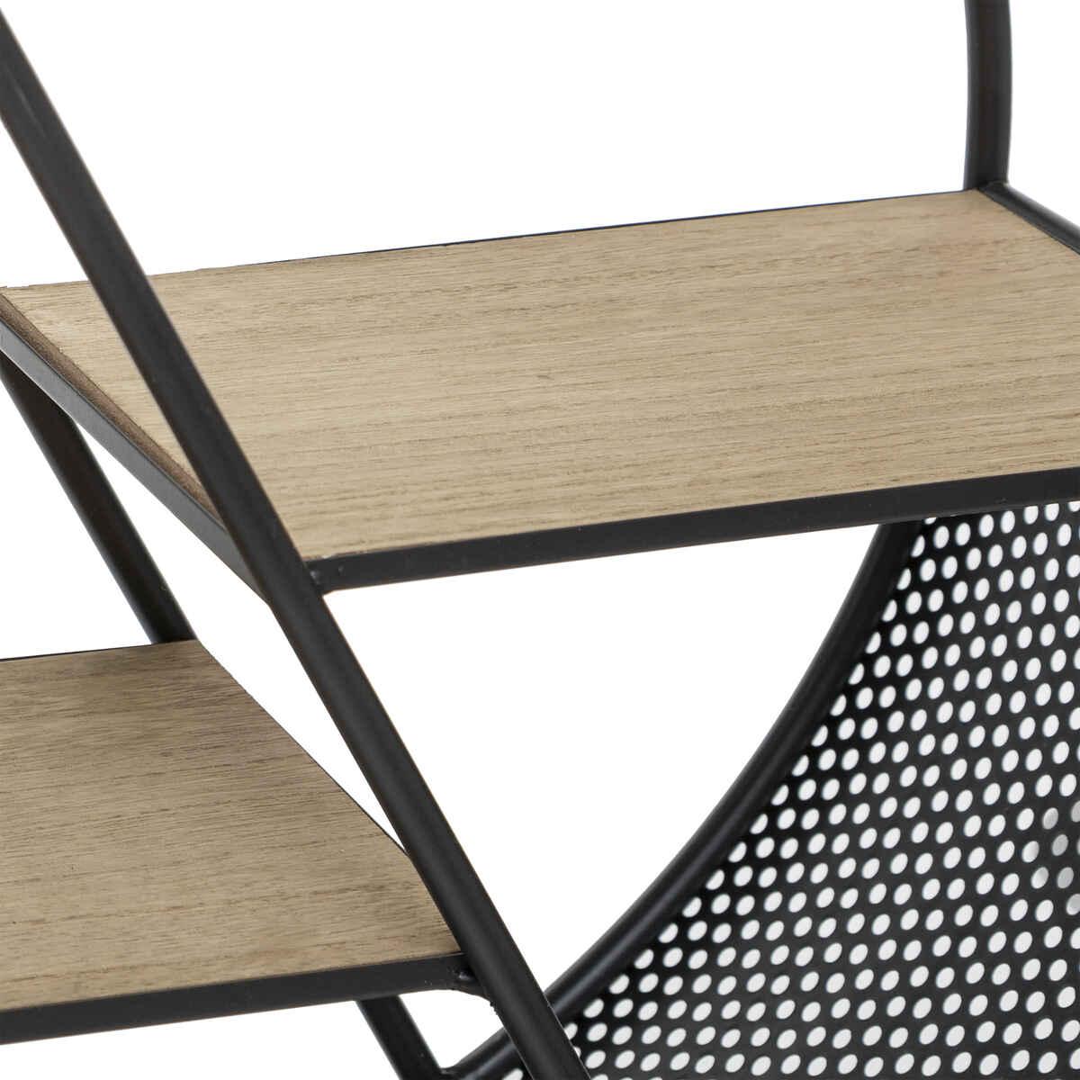 ETAGERE METAL ROND SUR PIED TIMEO D.50X18X55.5CM