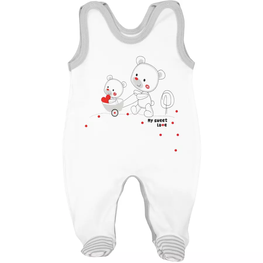 TupTam Baby Unisex Strampler-Set mit Aufdruck Spruch 2-tlg weiß Modell 2