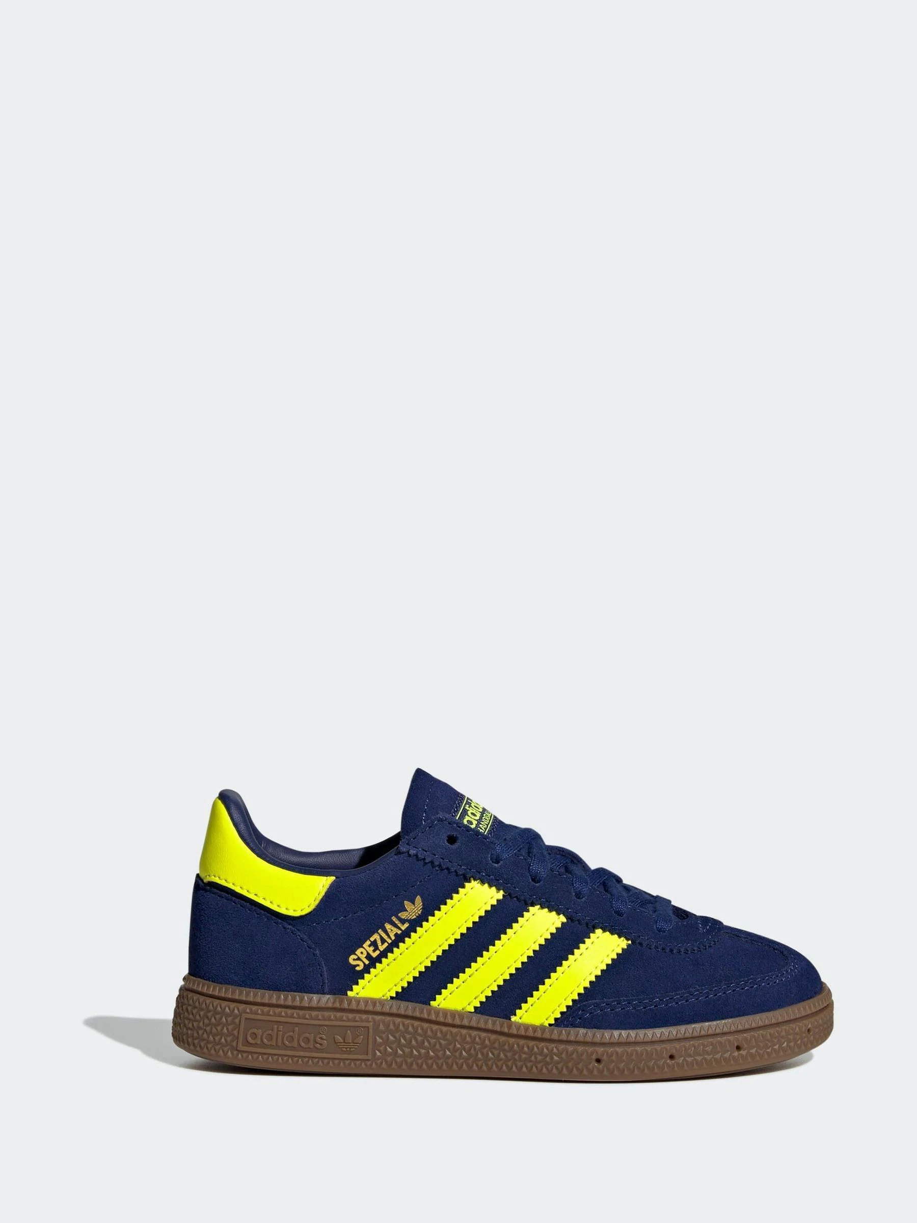 Marineblauw/Geel - adidas Originals Handball Spezial Kids Trainers
