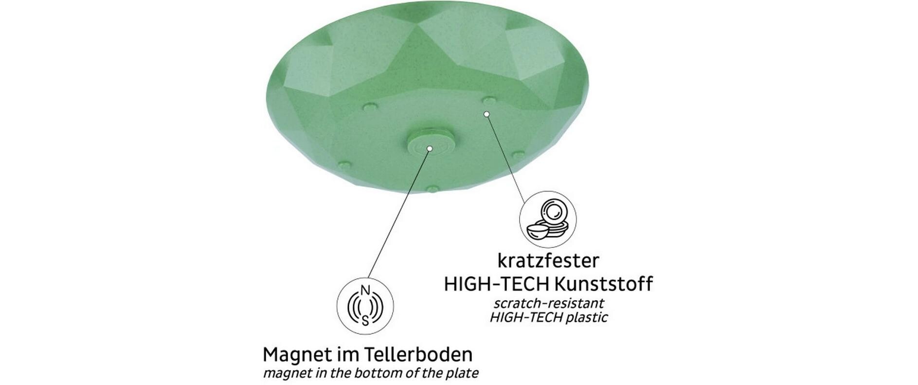 Universal Magnet Teller, GrünCamping-Magnet-Teller