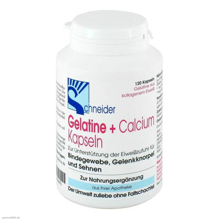 Gelatine + Calcium Kapseln, 120 St