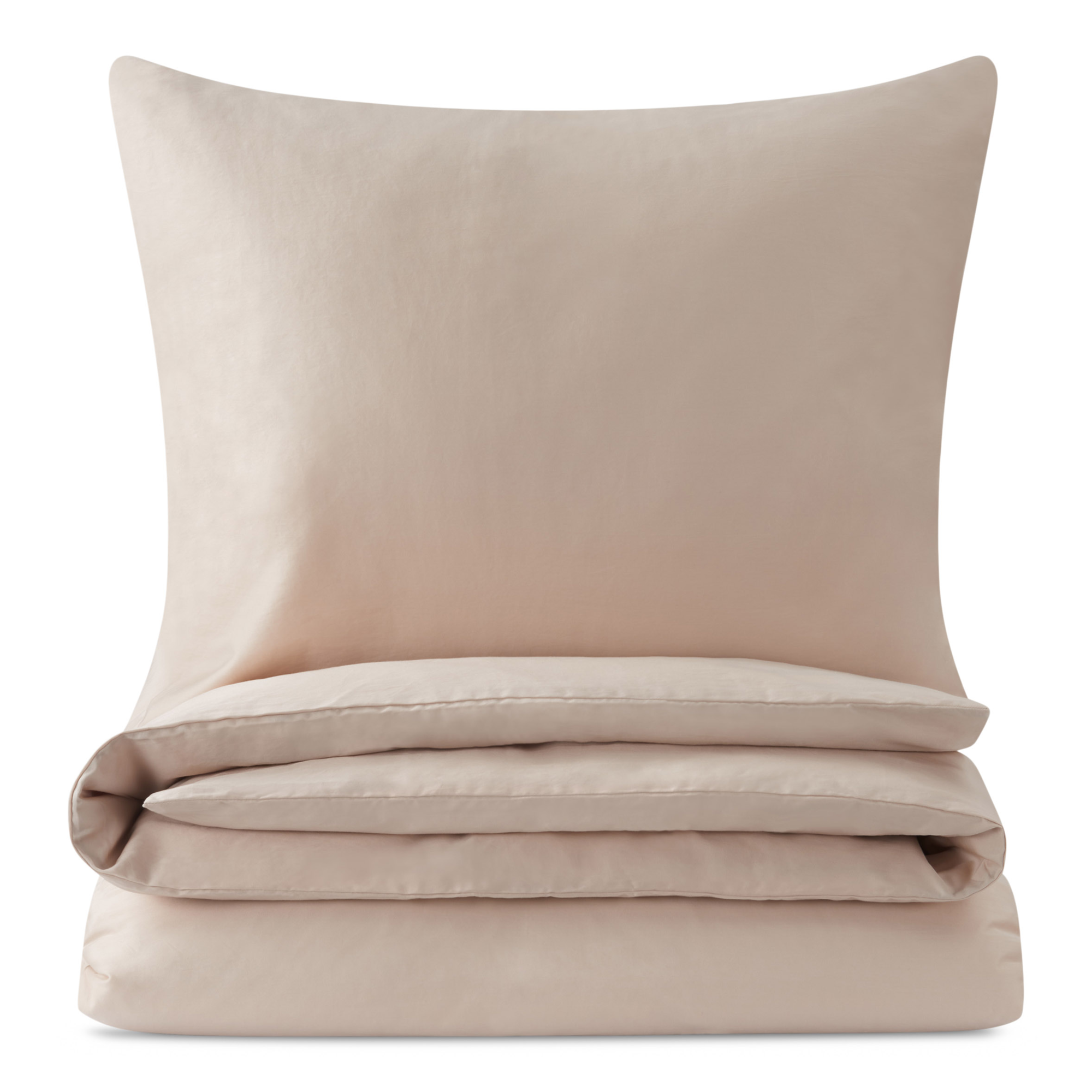 Dekbedovertrek Cotton Satin 140x220 cm almond