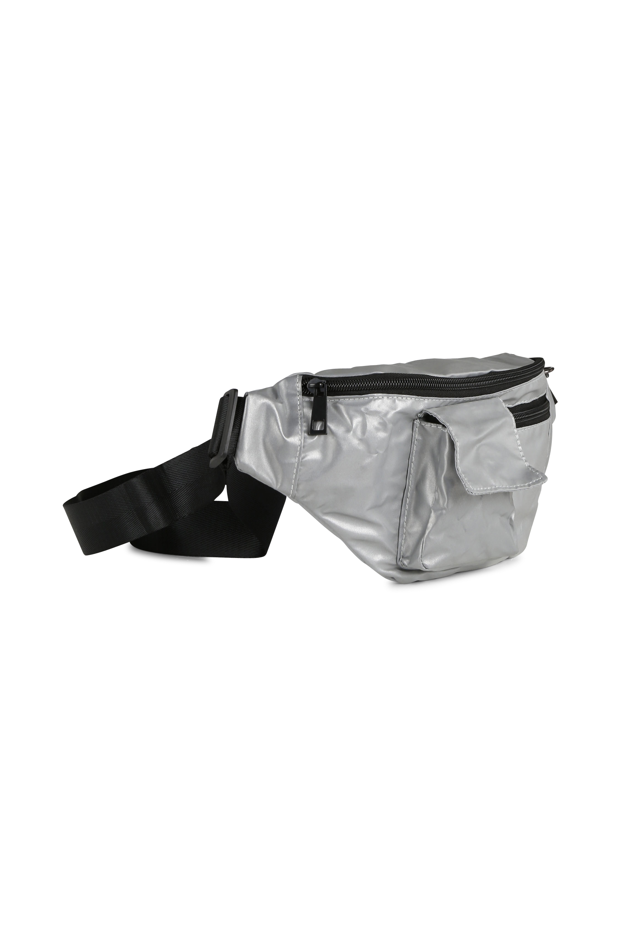 PIECES Sac pcnille nylon bumbag Argent
