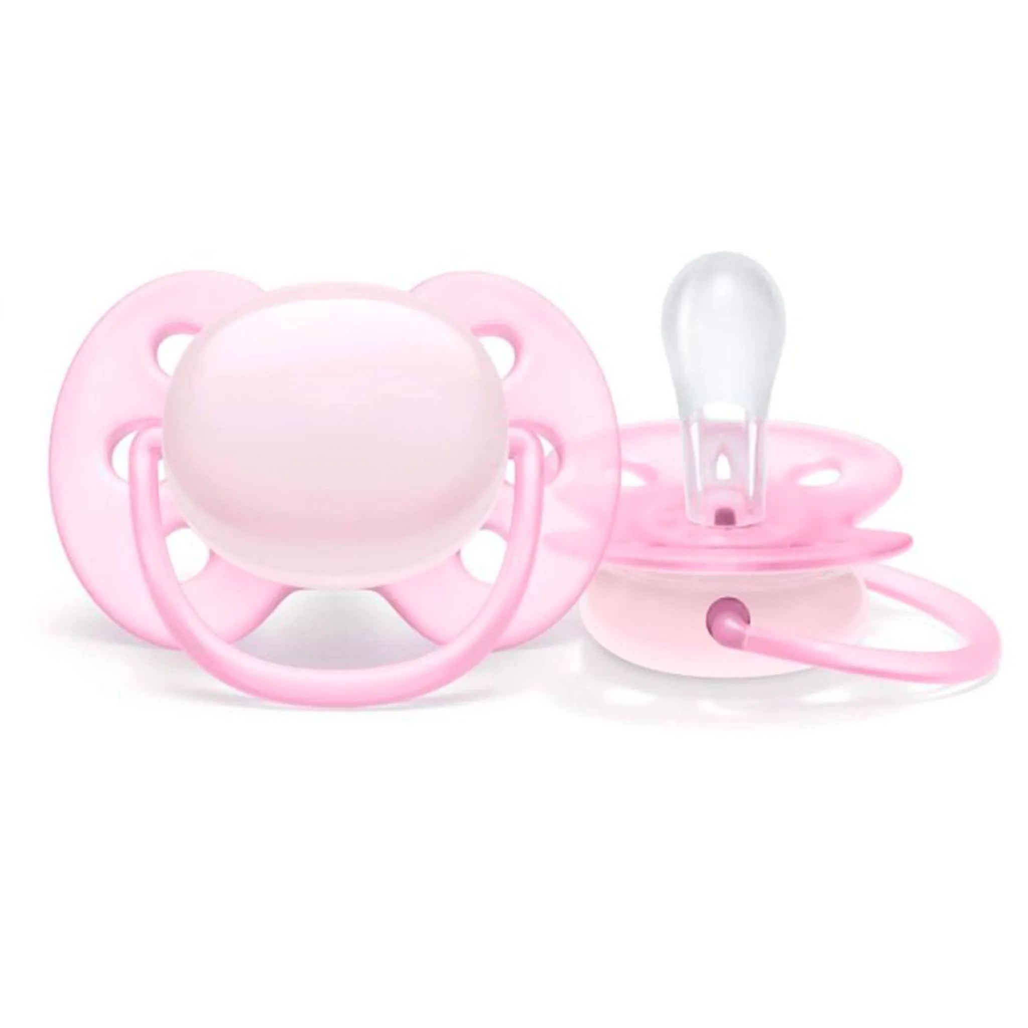 Philips Avent Suce Orthodontique 0-6m Ultra Doux Paquet de 2 - Rose
