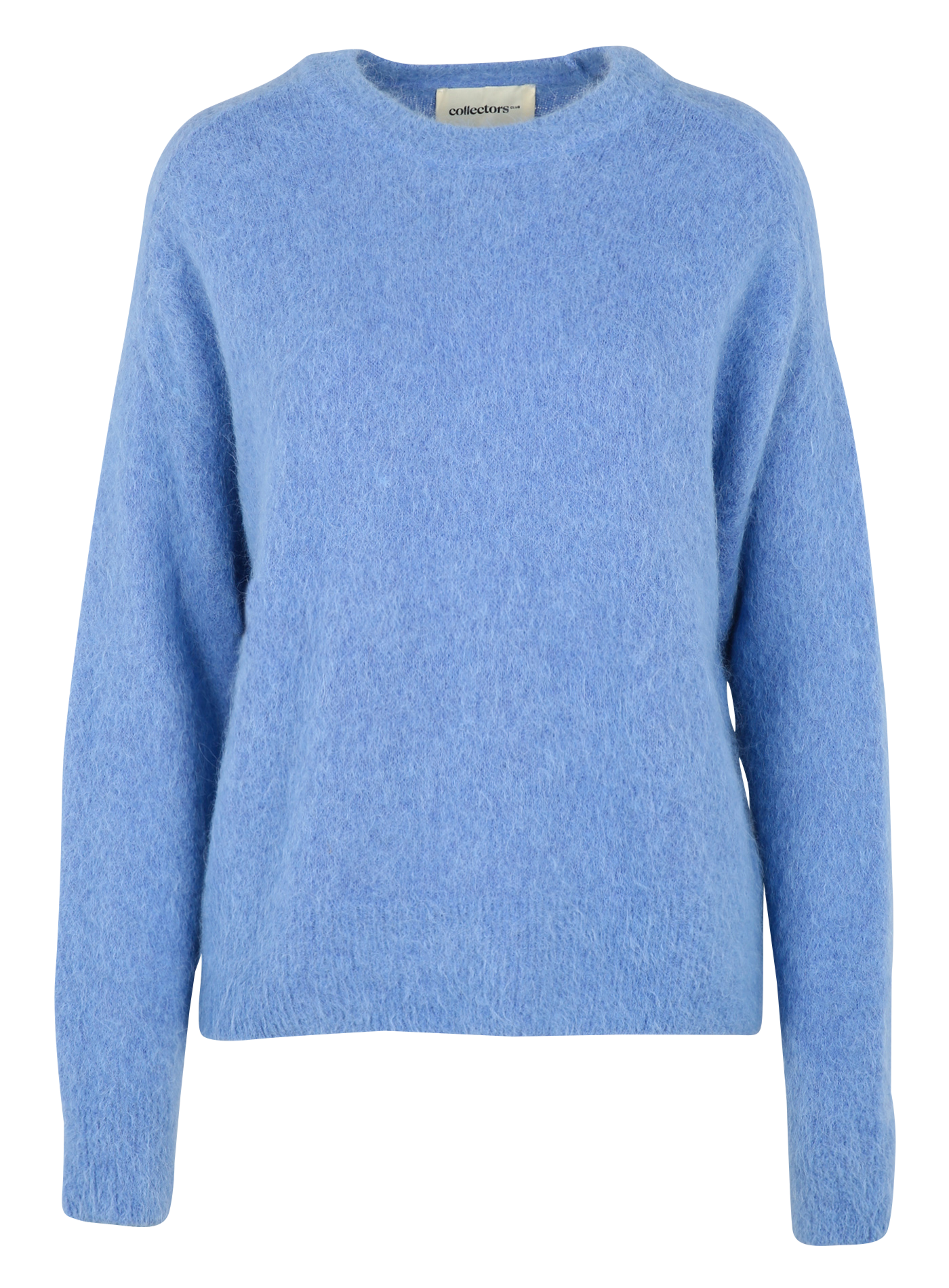 KADIZE - Pull col rond en laine mélangée | Bleu