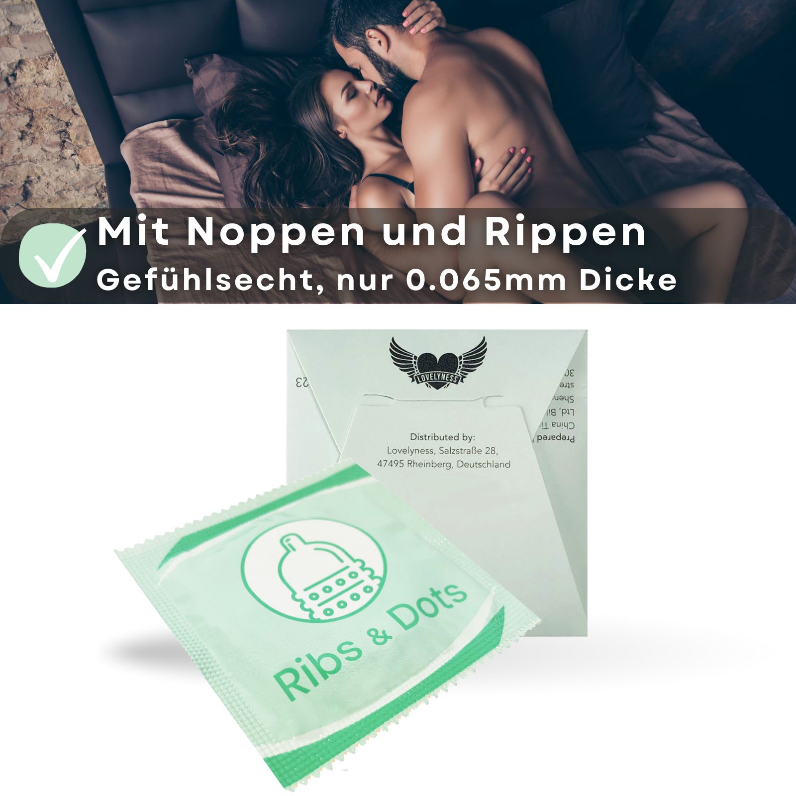 Lovelyness - Kondome mit Noppen und Rippen