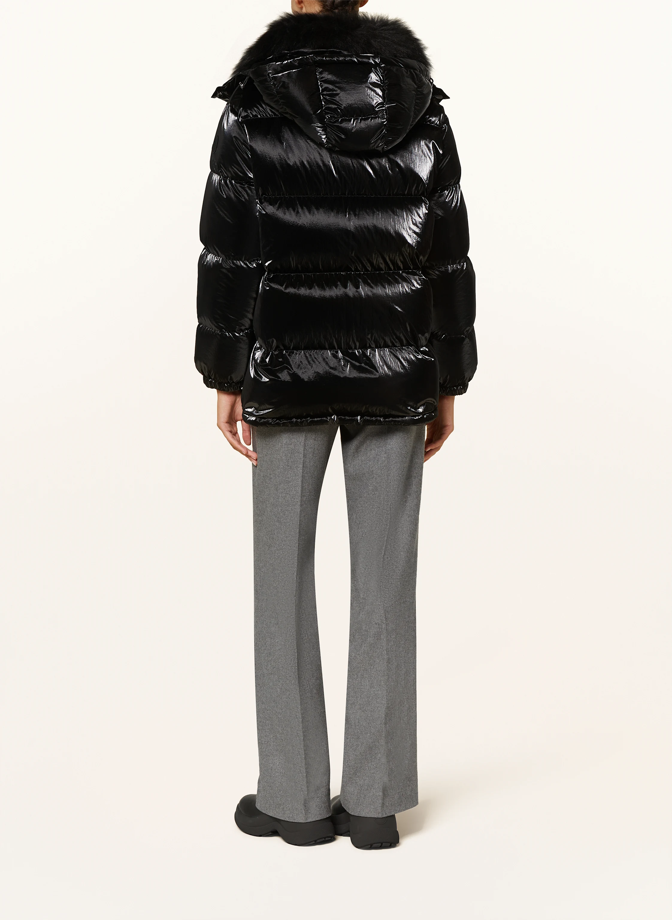 MONCLER Daunenjacke HANAU mit abnehmbarer Kapuze und Kunstfell