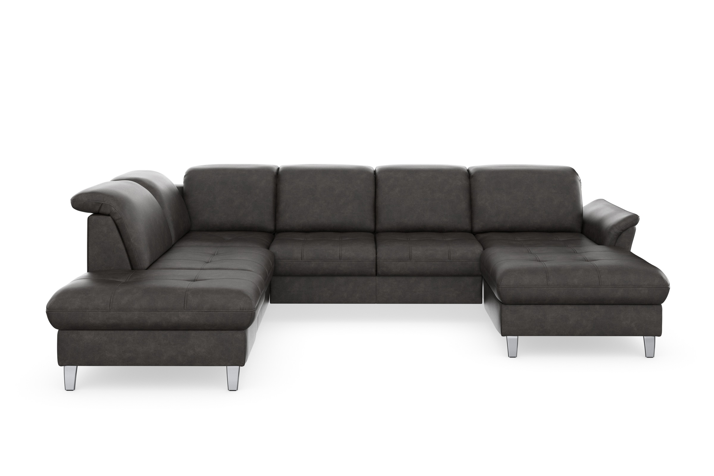sit&more Wohnlandschaft »Maggiore U-Form« wahlweise mit Kopfteilverstellung, Bettfunktion und Stauraum