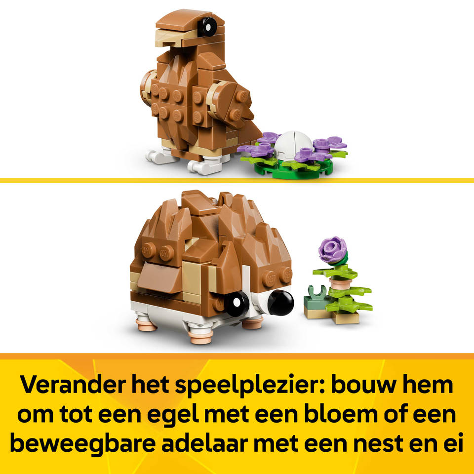 LEGO Creator 3-in-1 schattige hamster met bloem 31376