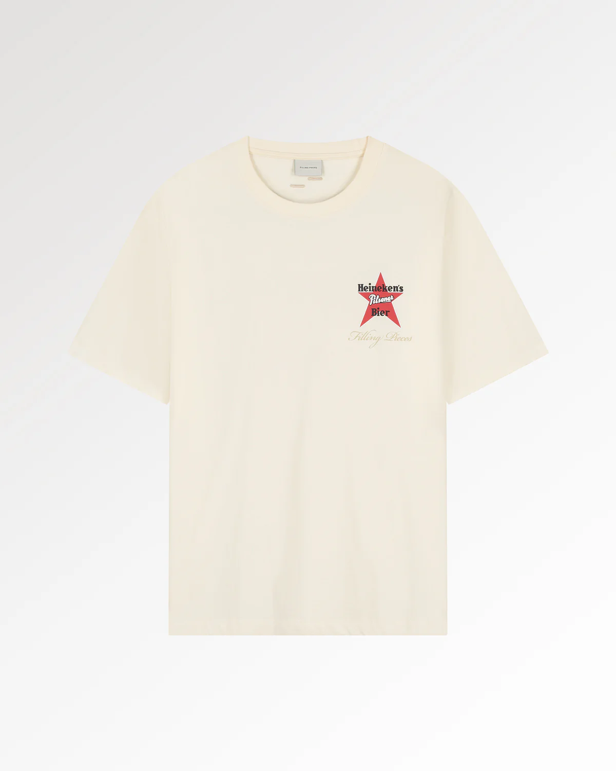T-shirt Boxy Heineken Vintage Logo Antique White