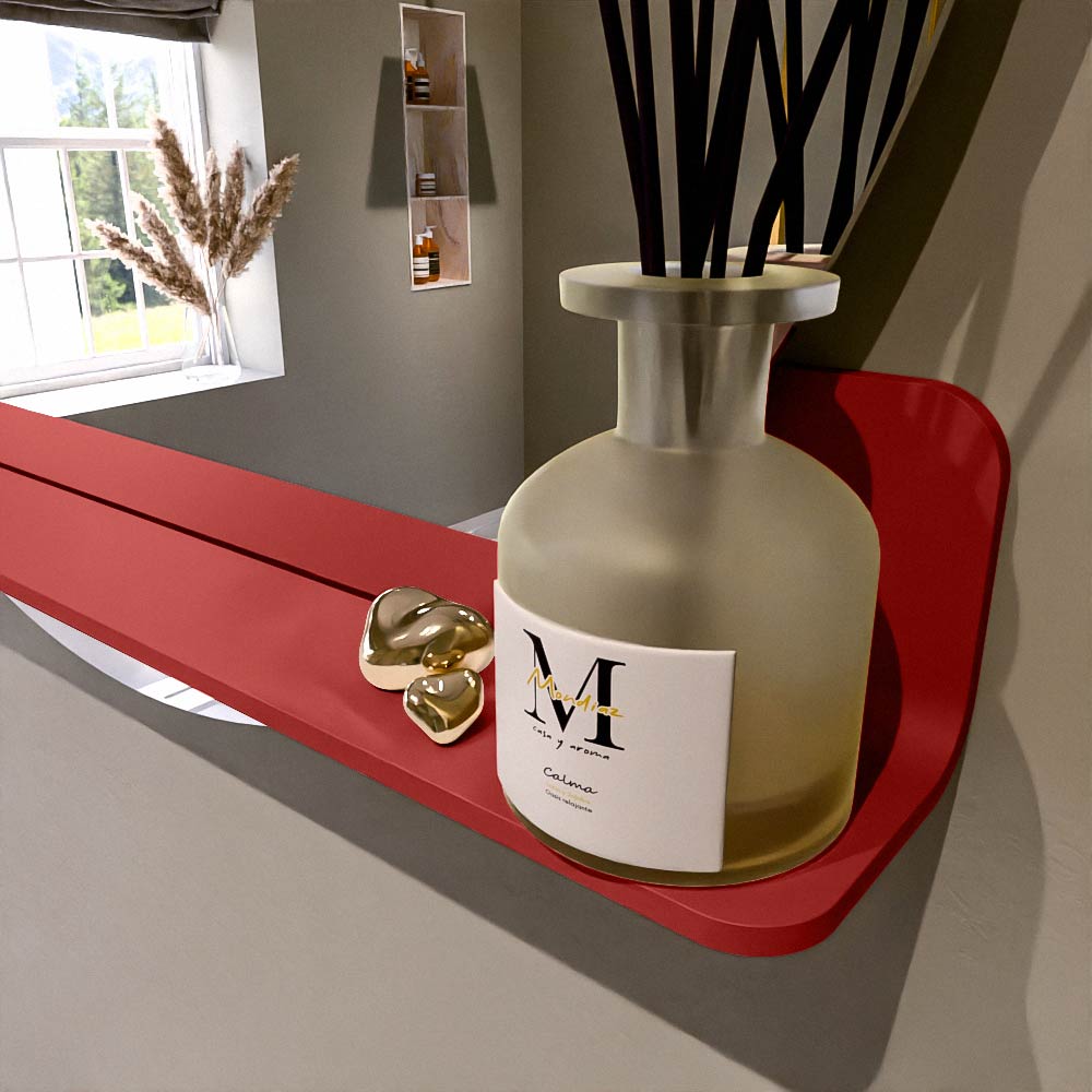 Mondiaz Spot spiegel rond Ø90cm met planchet fire