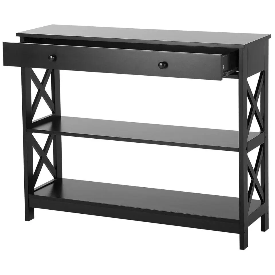 MONTGOMERY - Consoletafel - Zwart - MDF