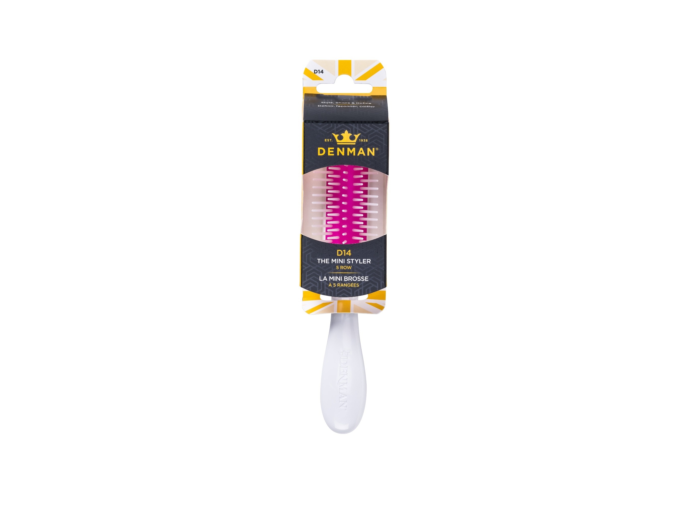 ESCOVA DENMAN D14 MINI BRANCA 1UN