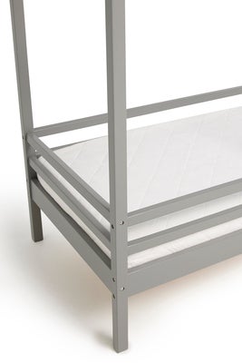 Minitude Nordic Jax Husseng med BabyMatex Carpathia Madrass 70x140, Grå