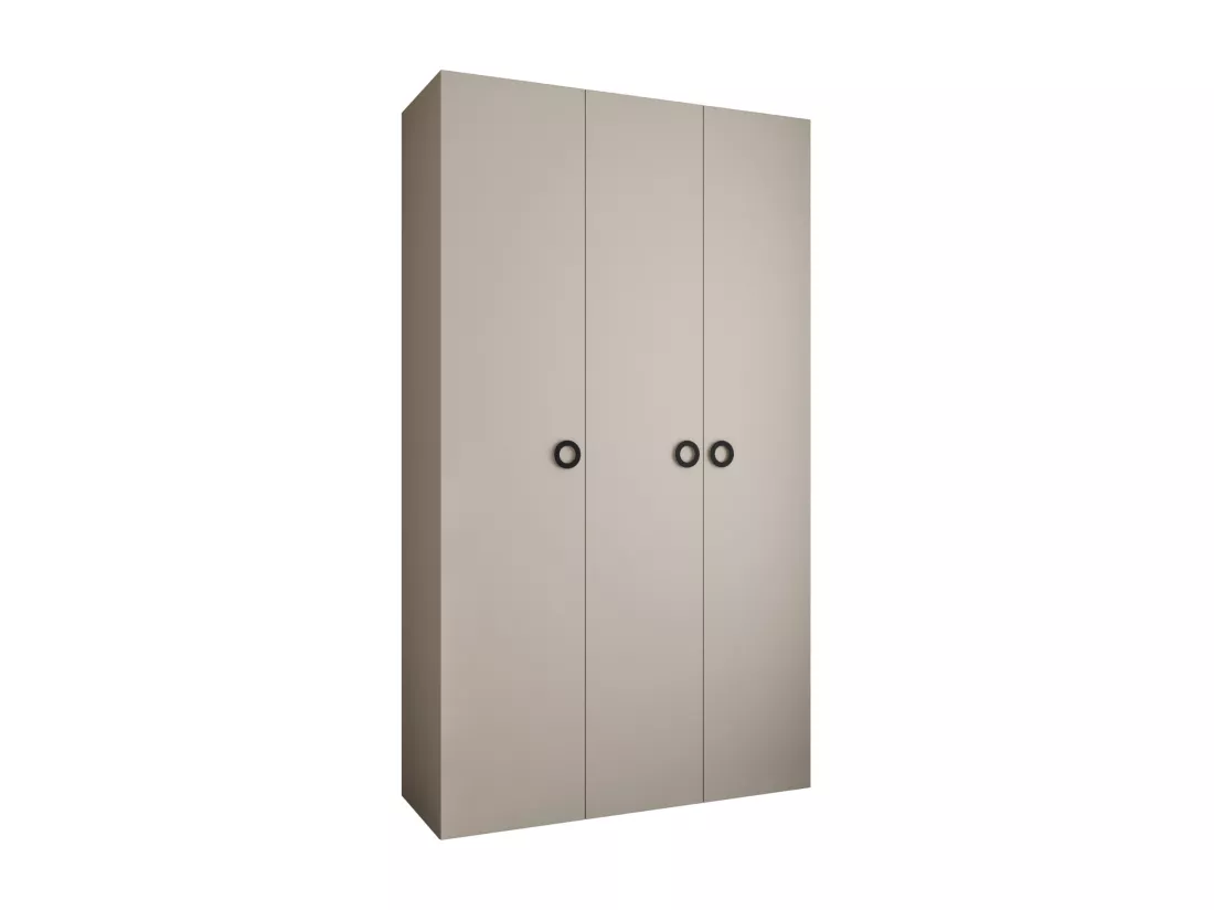 Armoire à portes battantes Como 1 245,5/140/40 3 portes (cachemire/noir)