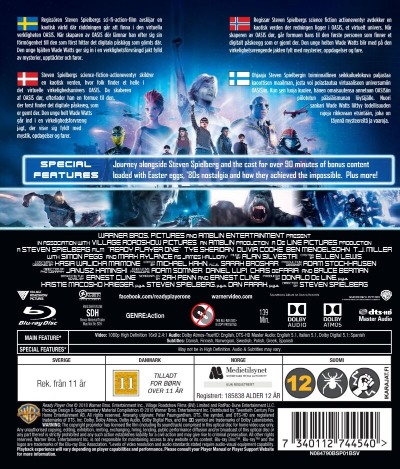 Ready Player One - 2018 - Blu-Ray