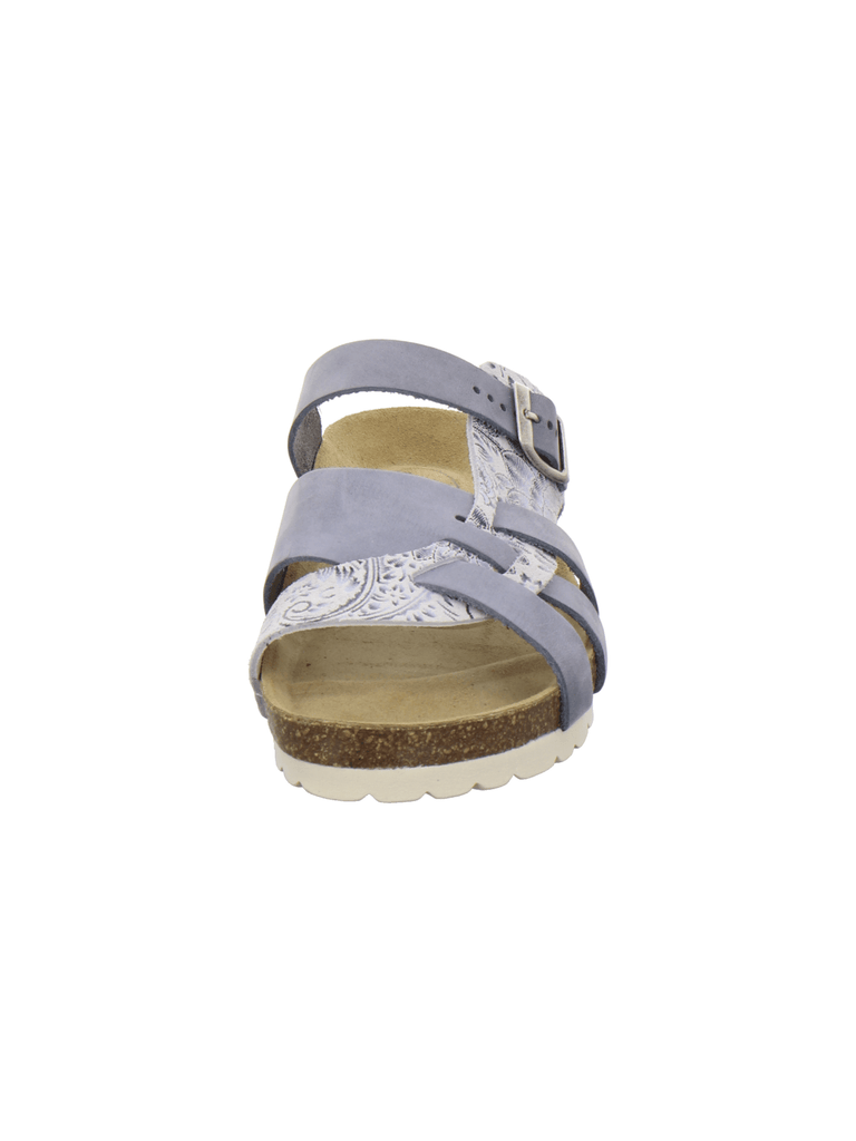 Pantoletten Damen Kralle aqua