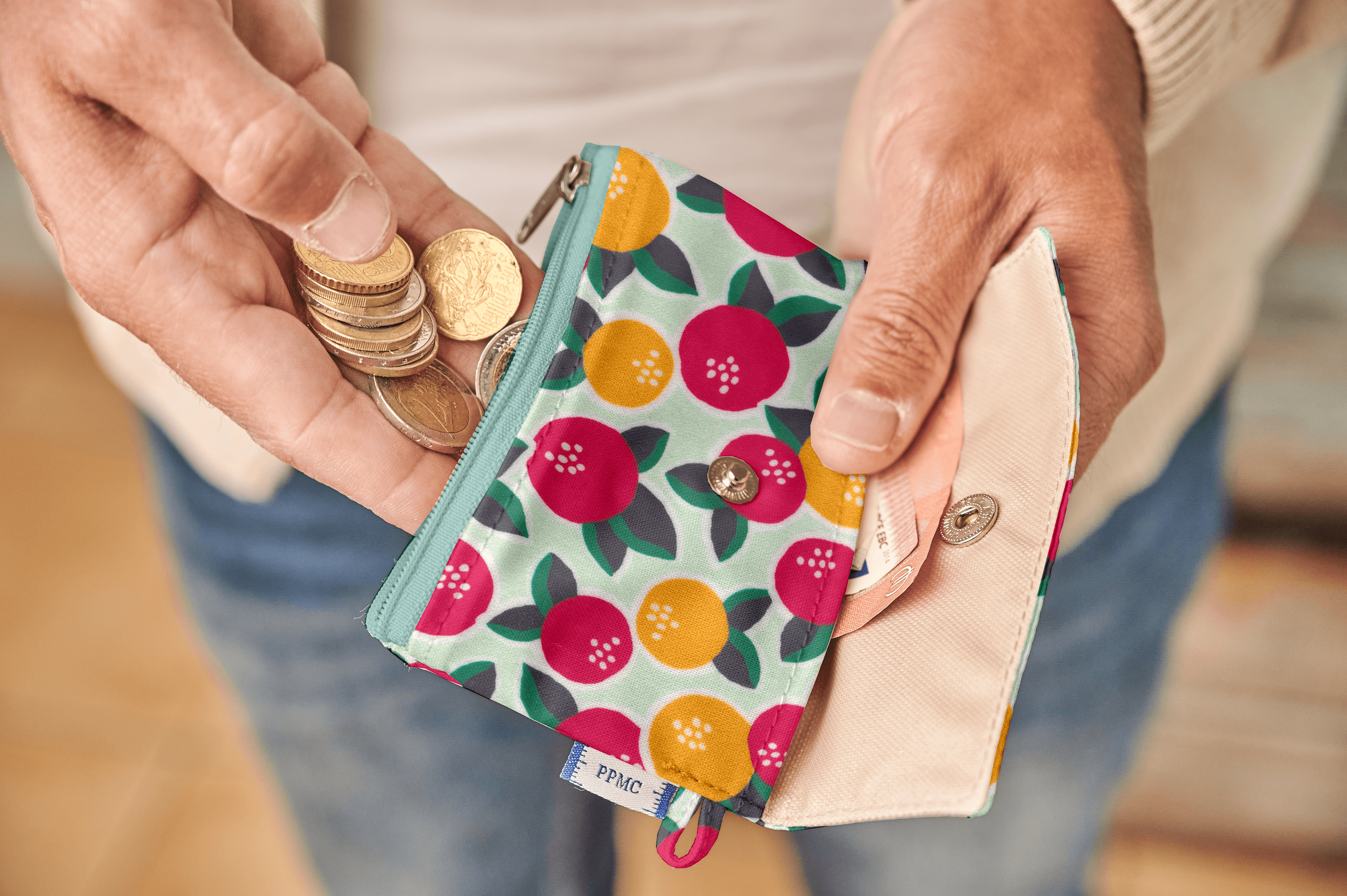 Mini Pochette Porte-Monnaie Agrumes Pop