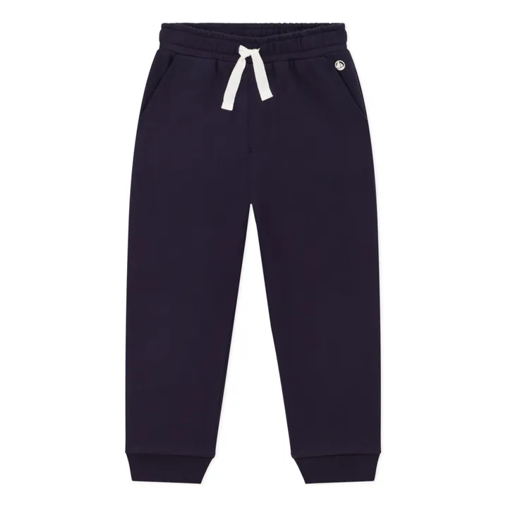 Petit Bateau Jogger Coton Bio en Molleton | Bleu marine