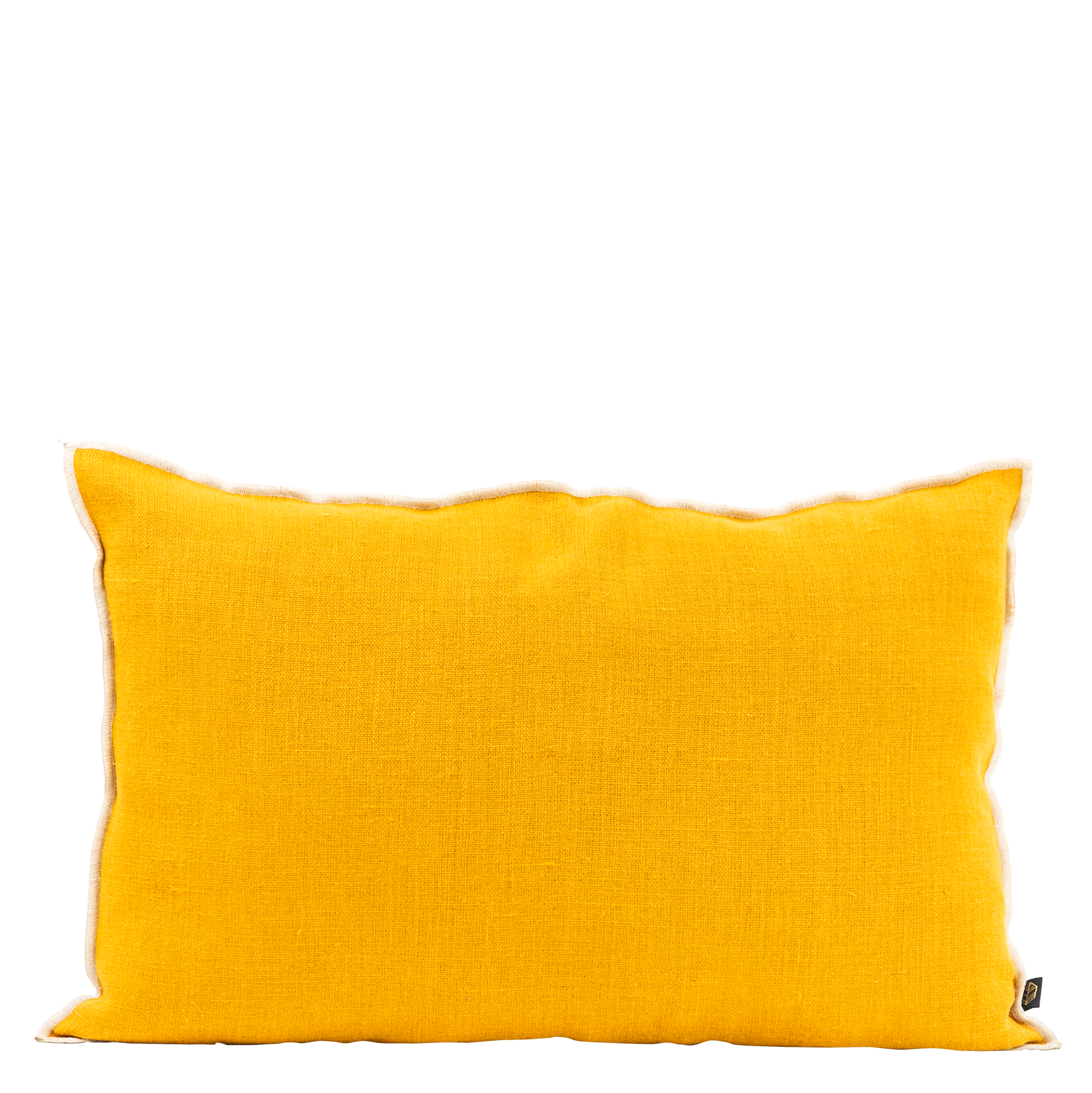 CHENNAI - Coussin rectangulaire en lin | Jaune