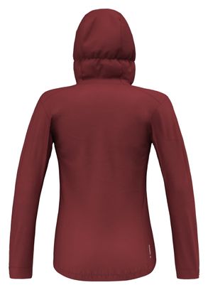 Veste Imperméable Femme Salewa Puez Aqua Rouge Bordeaux
