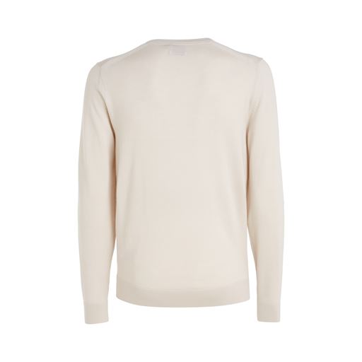 Calvin Klein Uld Striktrøje, Stoney Beige, XL