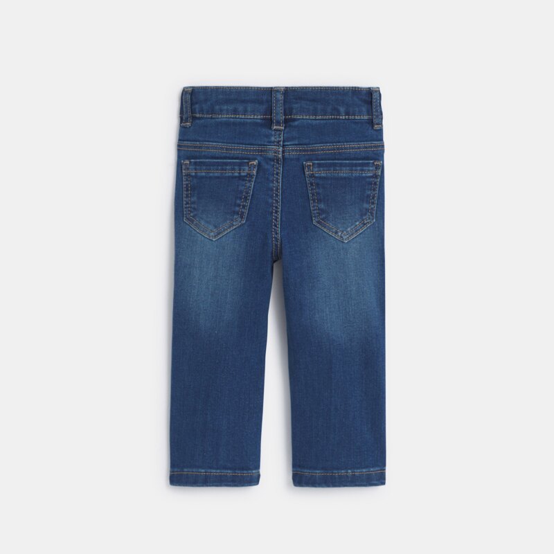 Jean bootcut denim bleu bébé fille Bleu