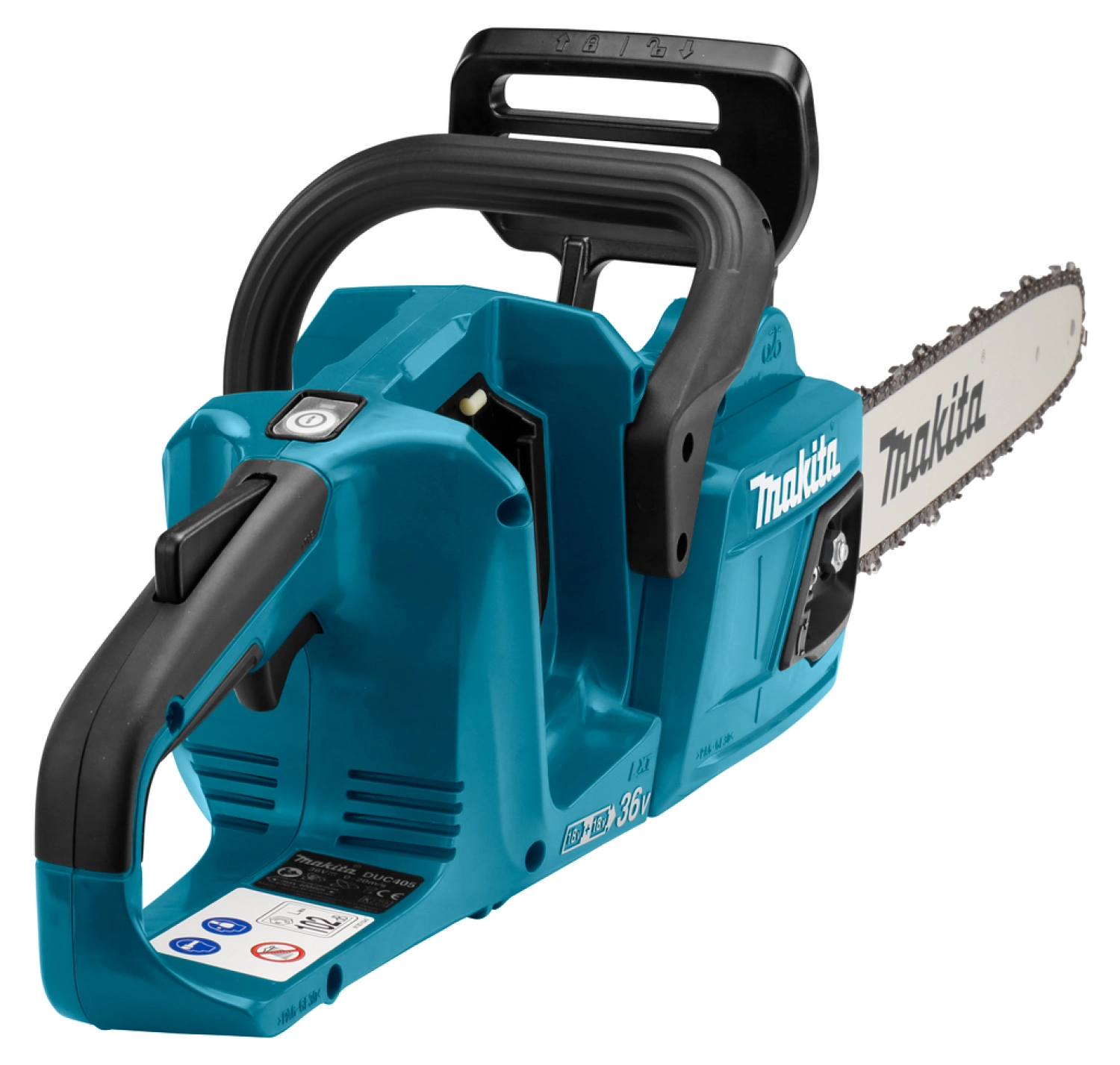 Makita DUC405PT4J 2x18V Li-Ion accu kettingzaag set (4x 5,0Ah) in Mbox - 400mm