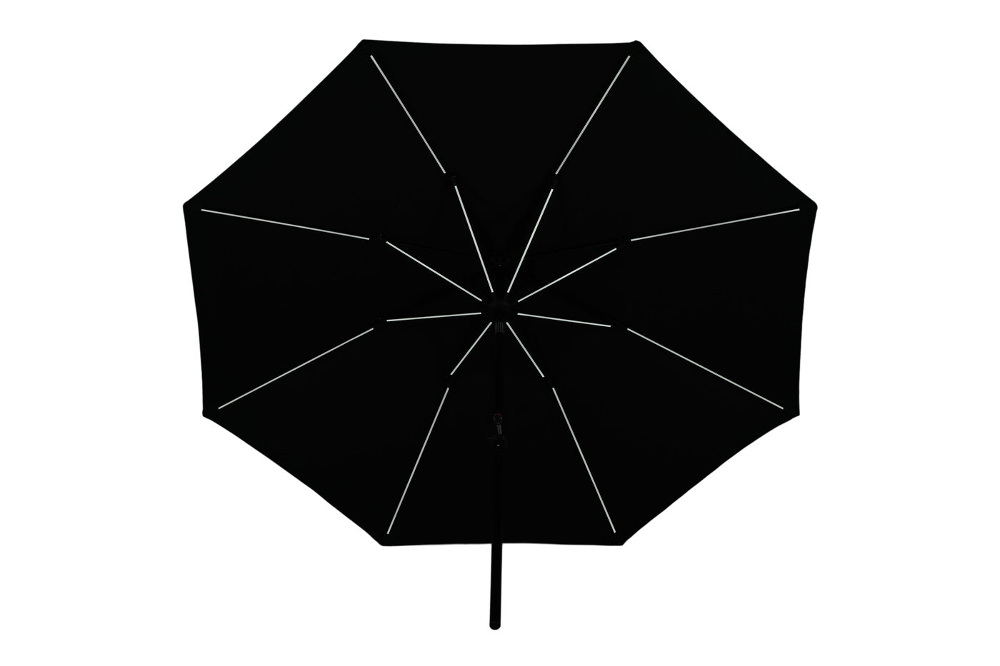 FjÃ´rd - Parasol Zwart 270cm - Led - Sabal