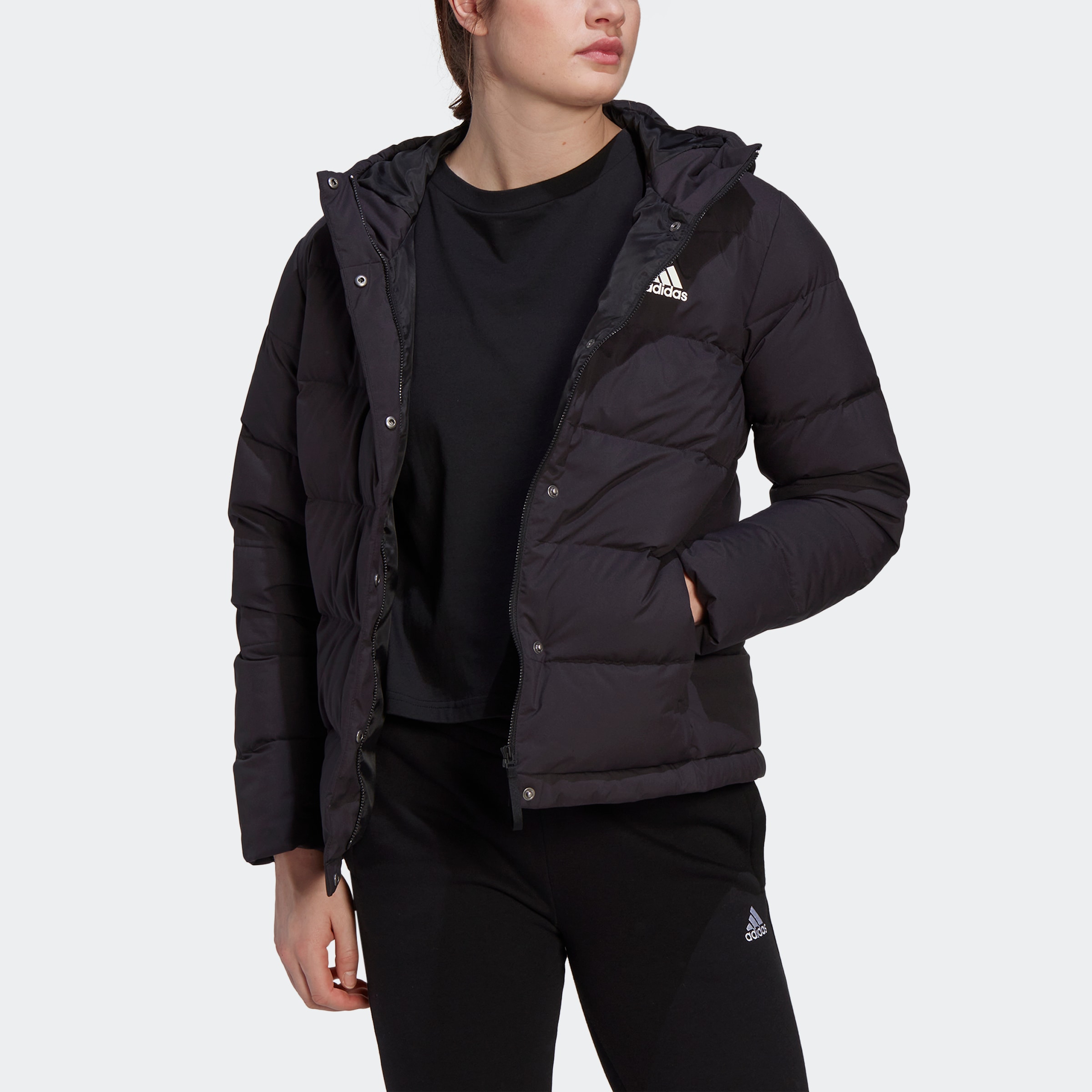adidas Sportswear Daunenjacke »HELIONIC HOODED DAUNENJACKE« Winterjacke Damen