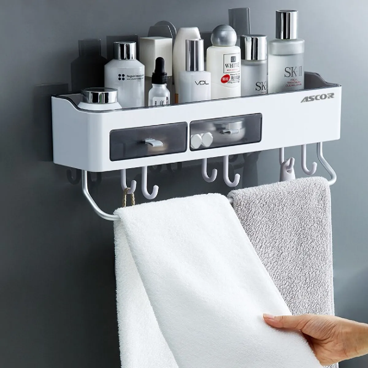 Universal Étagère de douche - Blanc cassé