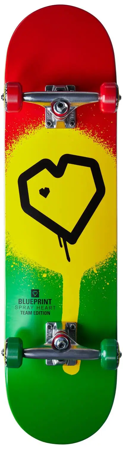 Blueprint Spray Heart V2 Komplet Skateboard - Skateboards