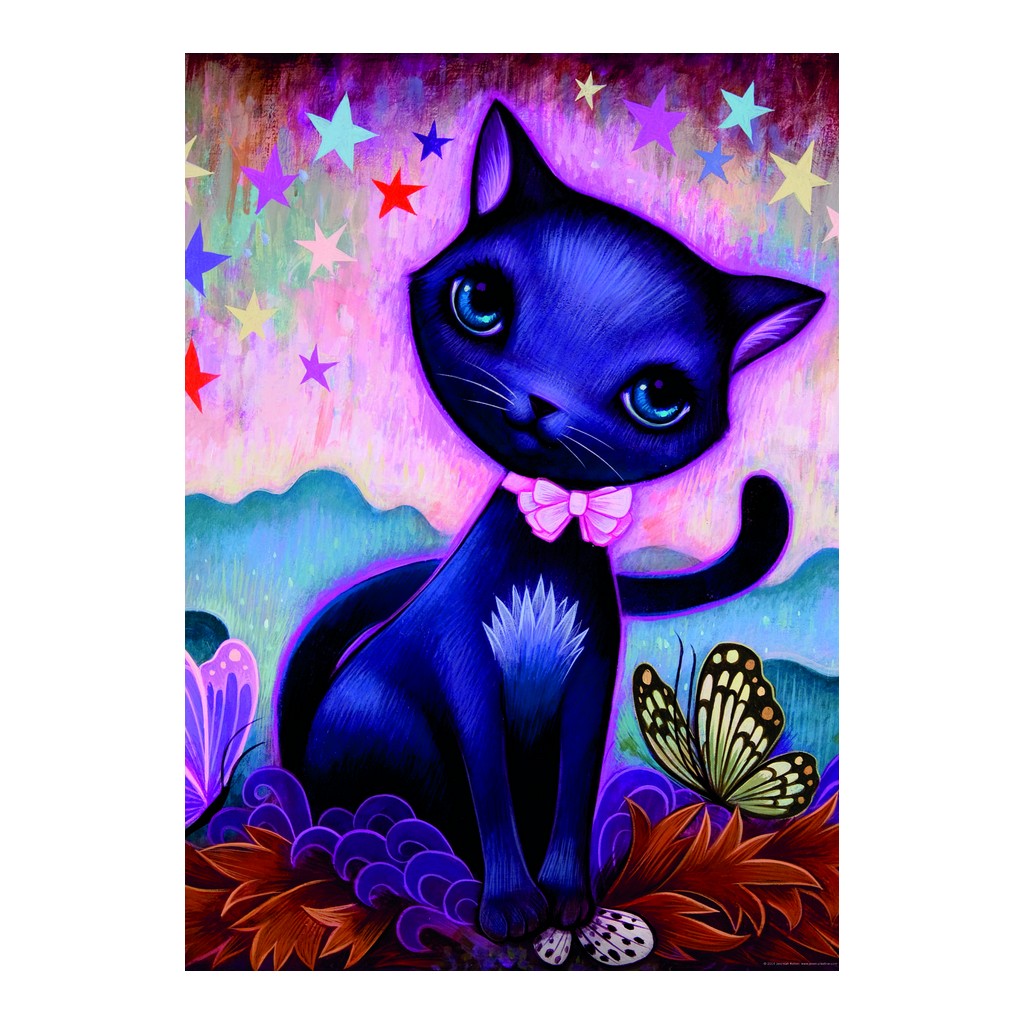 Puzzle - Dreaming - Black Kitty de Jeremiah Ketner - 1000 Pièces