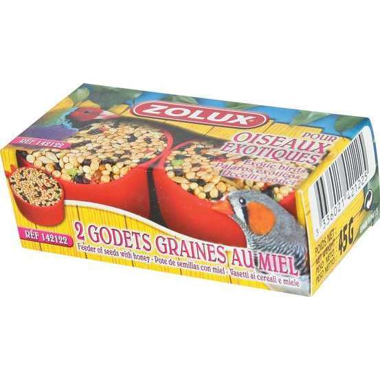 Friandises au miel pour oiseaux exotiques - Lot de 2