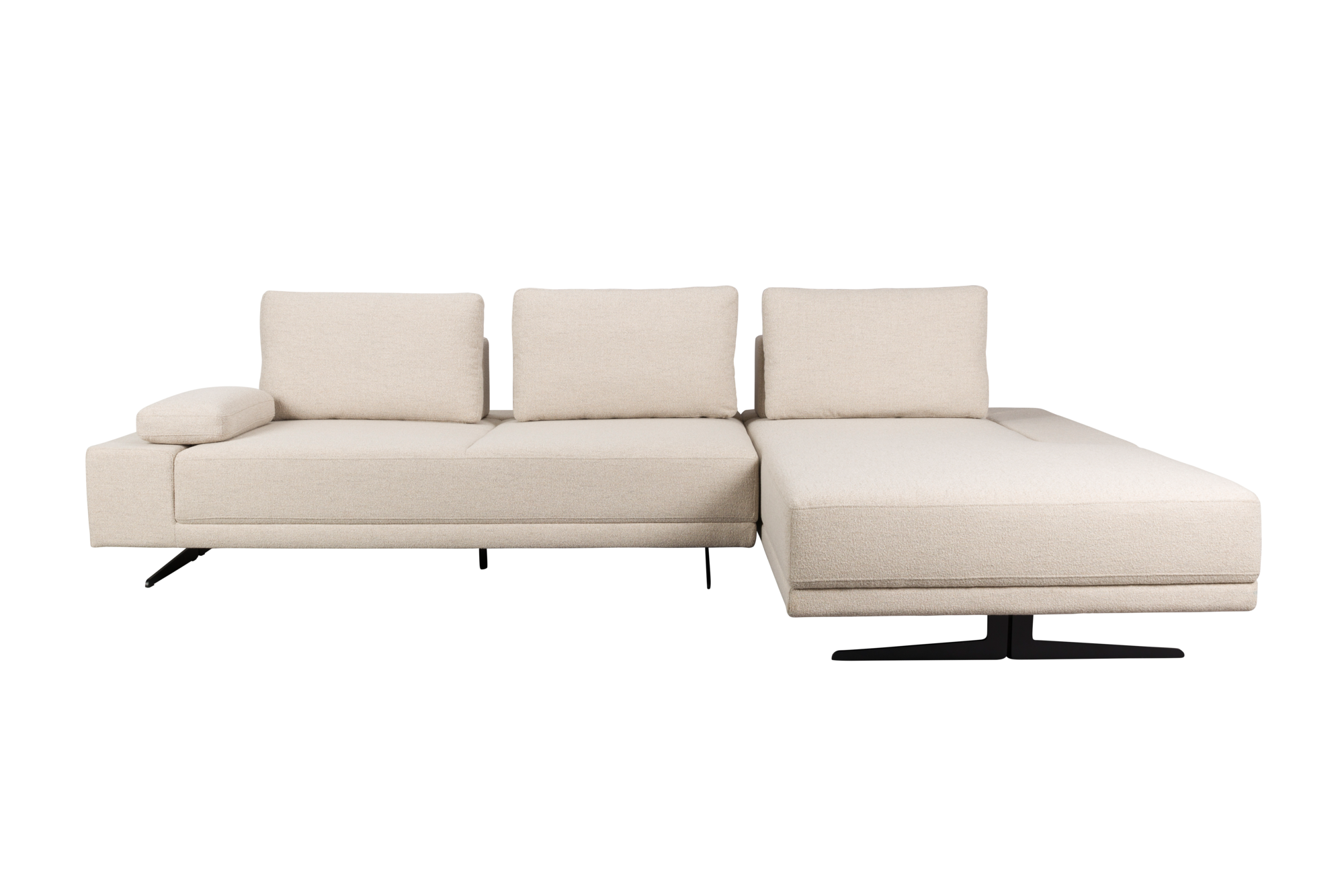Bank Shelly Off-wit rechts Chaise Longue