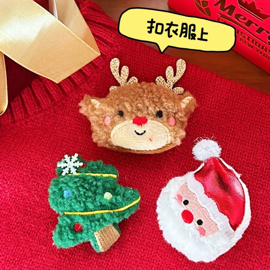 Bohod - Kerst pluche broche (verschillende ontwerpen)