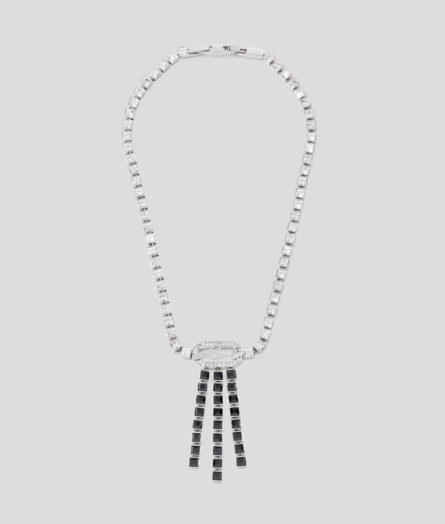 Collier long KARL Signature - Argent