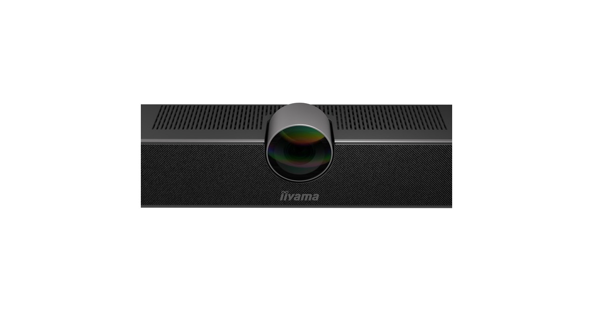 iiyamaUC CAM120ULB-1 Alles-in-één conferentiebar webcam  (Zwart, USB Type-C)