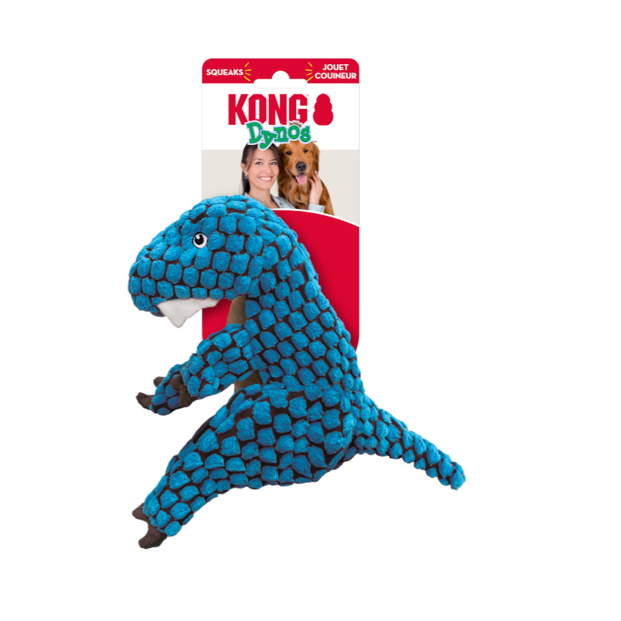 Brinquedo de pelúcia Kong Dynos T-Rex para cães
