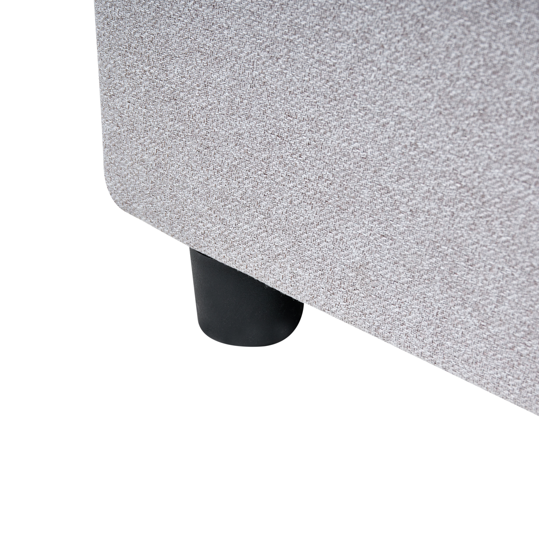 Beliani-PRADES-Bed met opbergruimte-Lichtgrijs-140 x 200 cm-Polyester