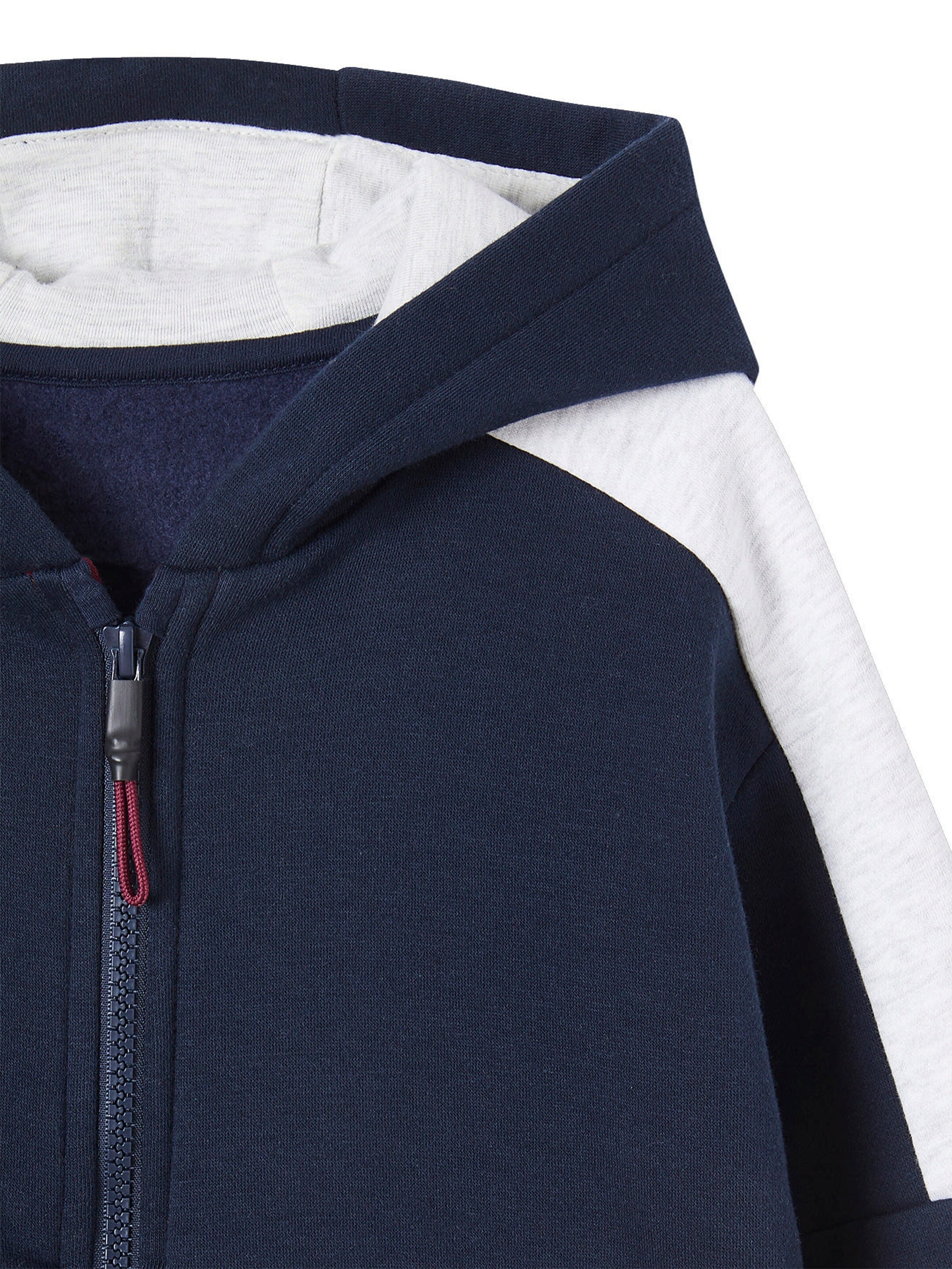 Vertbaudet Jungen Kapuzensweatjacke bordeaux