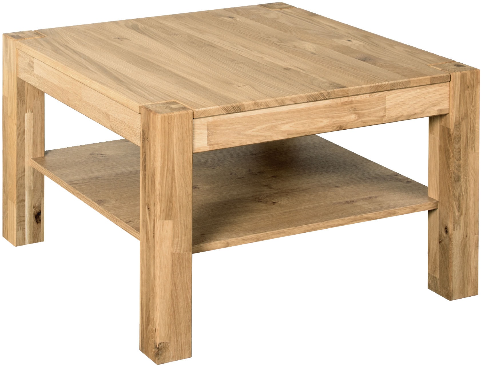VOGL Möbelfabrik Couchtisch »Toronto« in 2 Grössen, mit Ablageboden, teilmassiv, Höhe 46 cm, Made in Germany
