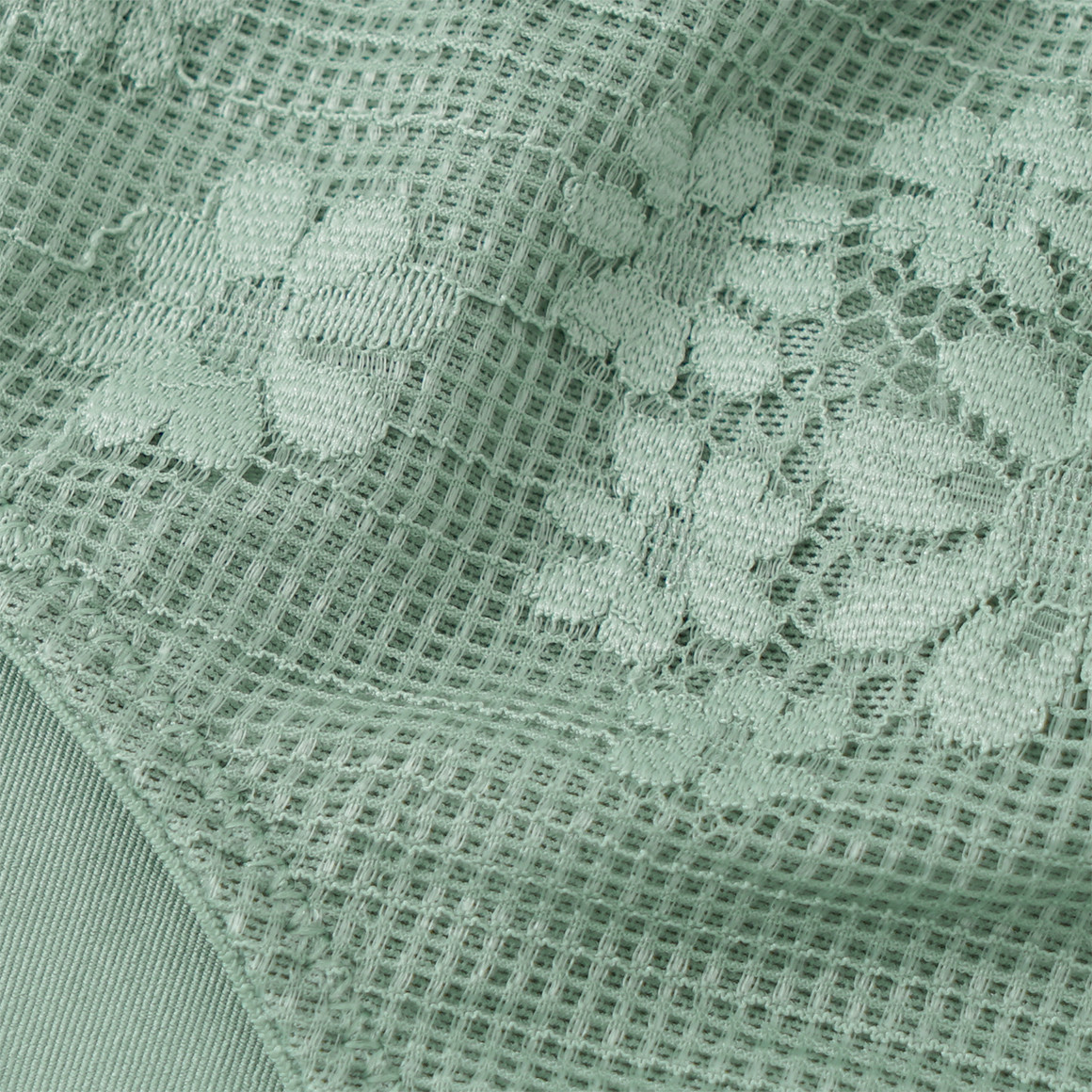 Gina Benotti Damen Slip mit floraler Spitze dunkelgrün