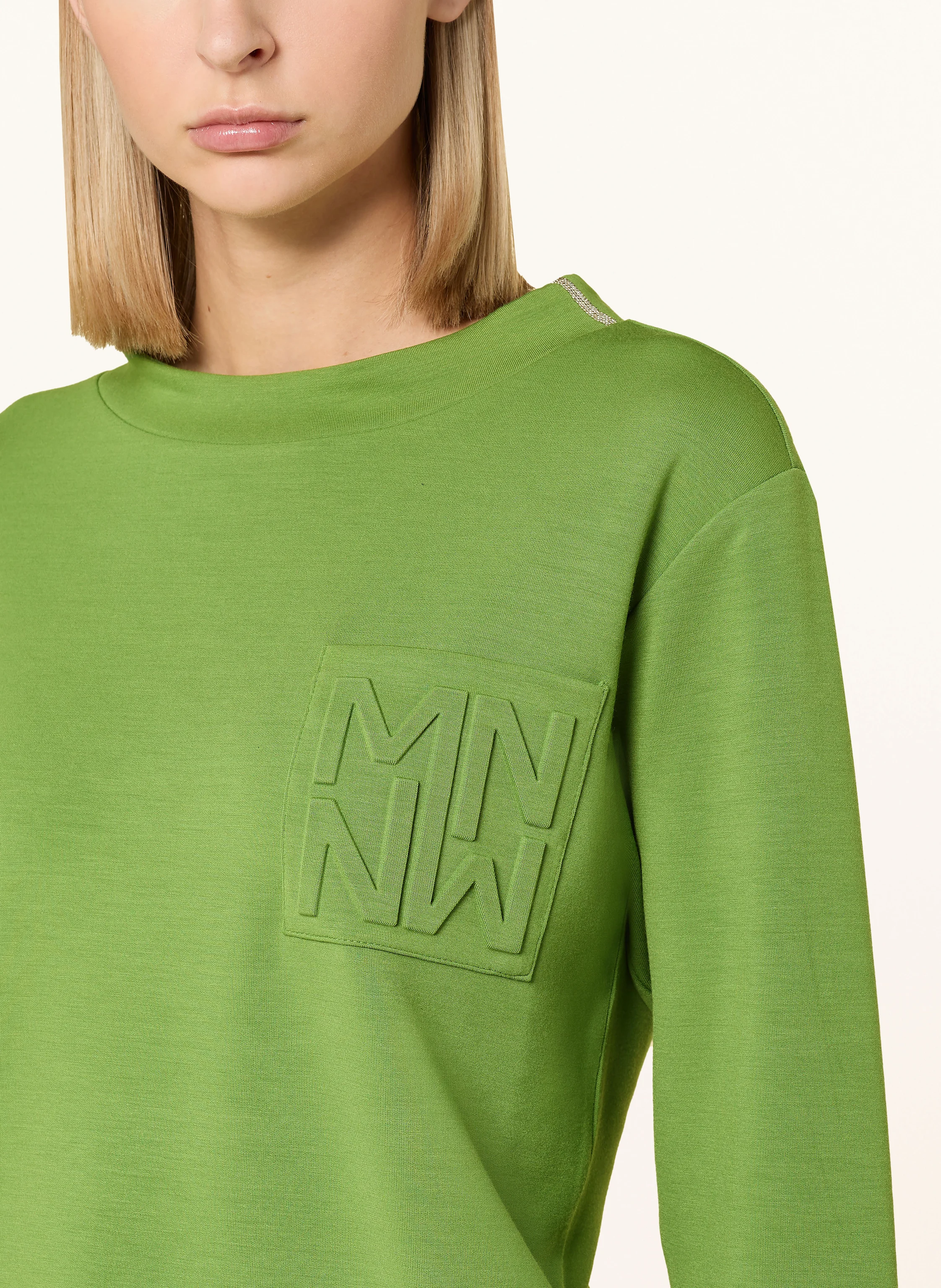 monari Shirt mit 3/4-Arm und Schmucksteinen