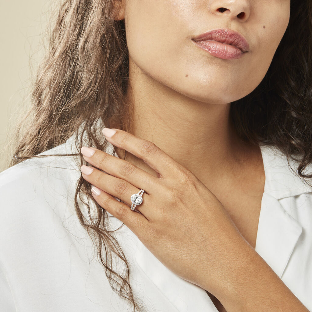 Bague Arjun Or Blanc Oxyde De Zirconium