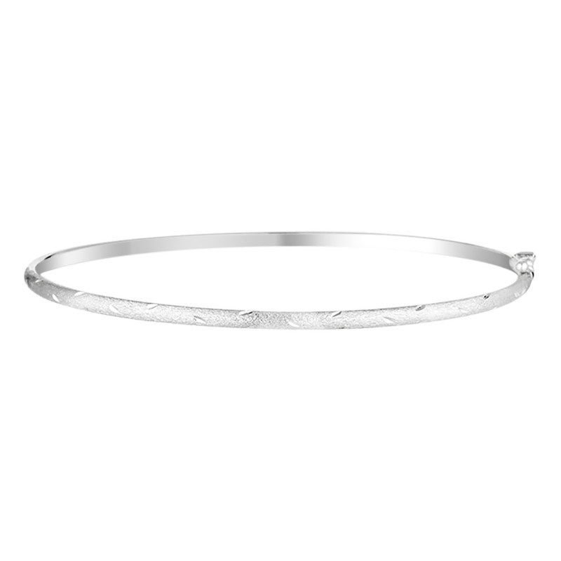Bracelet jonc Or Blanc 