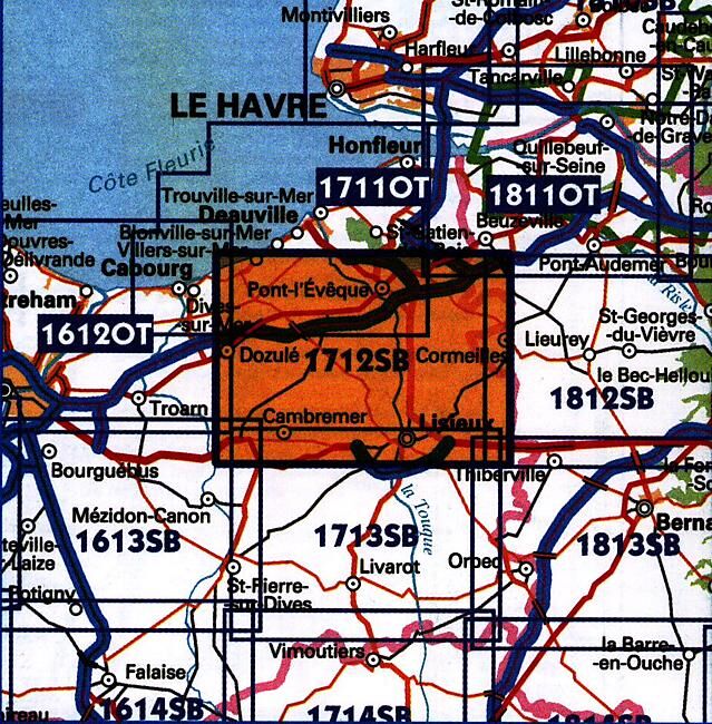 IGN - 1712 SB LISIEUX CAMBREMER 1 25 000