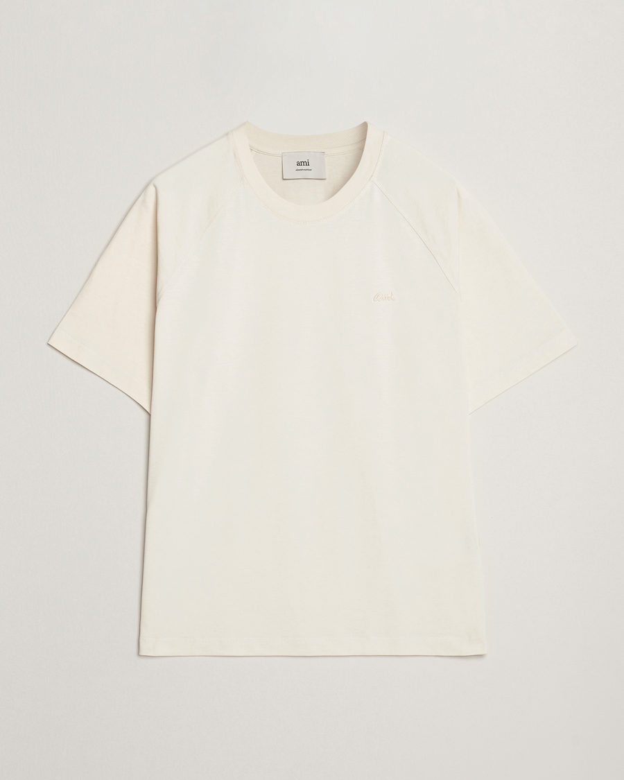 AMI Signature Logo T-Shirt Ivory