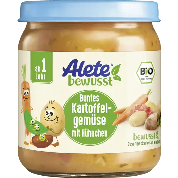 Bio Buntes Kartoffelgemüse mit Huhn